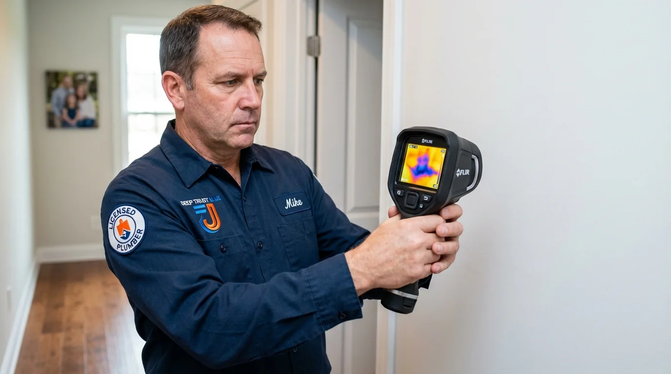 Thermal imaging leak detection by Johns Plumbing LLC in Crandon